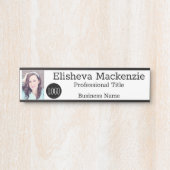 Officeドア名プレートの署名写真フォトロゴ サインプレート (正面)