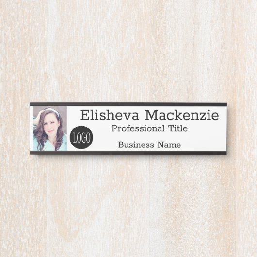 Officeドア名プレートの署名写真フォトロゴ サインプレート (正面)