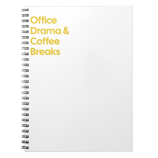 Officeドラマ&コーヒーブレイク ノートブック (正面)