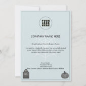 Officeハロウィーン招待状と招待状テンプレート 招待状 (裏面)