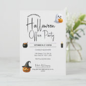 Officeハロウィーン招待状と招待状テンプレート 招待状 (スタンド正面)