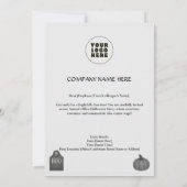 Officeハロウィーン招待状と招待状テンプレート 招待状 (裏面)