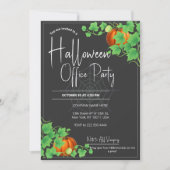 Officeハロウィーン招待状ブラックカード 招待状 (正面)