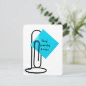 Officeパーティーアラームのメモを投稿 招待状 (スタンド正面)