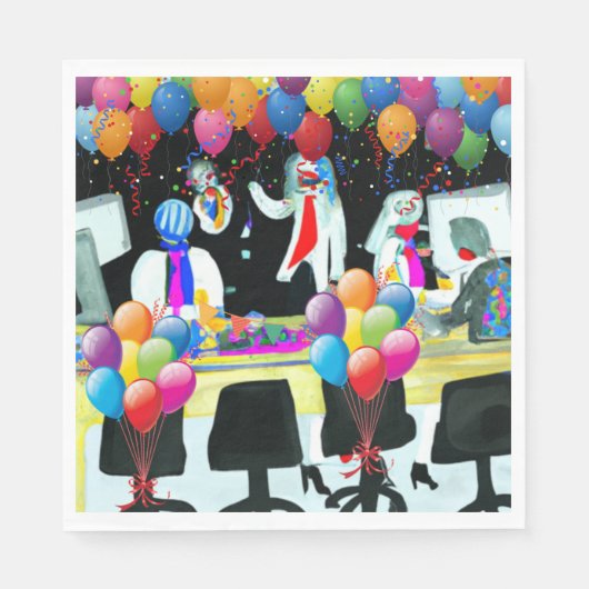 Officeパーティー スタンダードランチョンナプキン (正面)