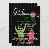 Officeパーティー 招待状 (正面/裏面)