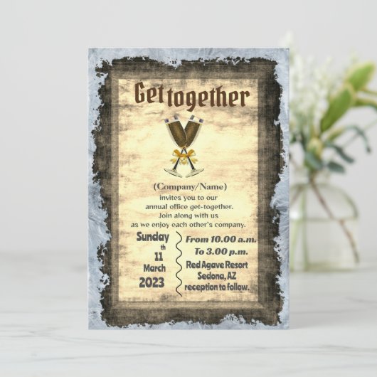 Officeパーティー 招待状 (スタンド正面)