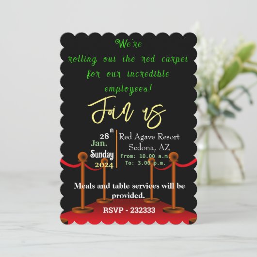 Officeパーティー 招待状 (スタンド正面)