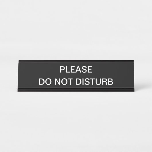 Officeプライバシーデスクプラークを邪魔しない デスクネームプレート (正面)