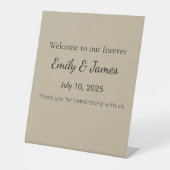 Officeペデスタル記号 – はっきりしたカスタム表示 台座サイン (正面)