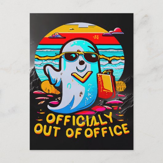 Officeホリデーギフトforハロウィンデーお祝い ポストカード (正面)