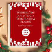 Officeミニマルのクリスマスカード | カスタムロゴ シーズンカード
