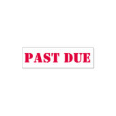Officeモダンの「過去期限」メッセージAll Capsフォント セルフインキングスタンプ (デザイン)