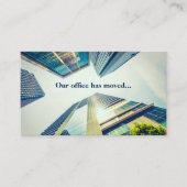 Officeモダン建物の住所の変更 名刺 (正面)