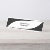 Officeモダン管理 デスクネームプレート (正面)