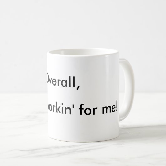 Officeユーモアのあることわざ コーヒーマグカップ (正面右)