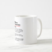 Officeユーモアオフィスのサーモスタット コーヒーマグカップ (正面右)