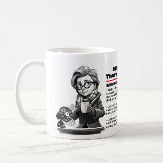 Officeユーモアオフィスのサーモスタット コーヒーマグカップ (左)