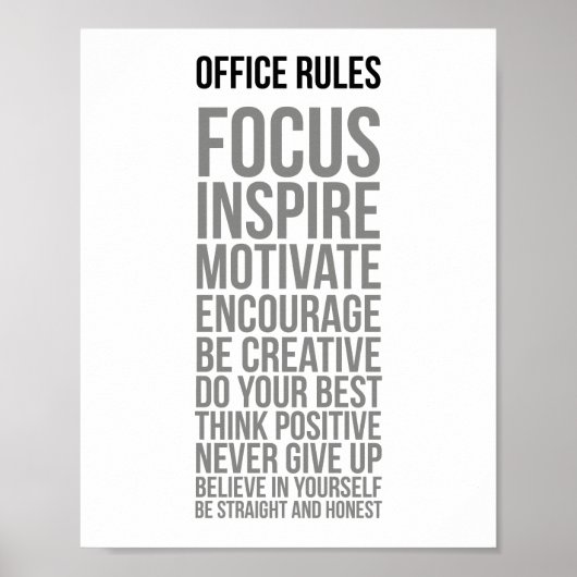 Officeルール ポスター (正面)