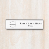 Officeロゴビジネスぶら下がったのドアの署名名プレート サインプレート (正面)