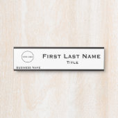 Officeロゴビジネスぶら下がったのドアの署名名プレート サインプレート (正面)