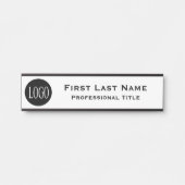 Officeロゴビジネスぶら下がったのドアの署名名プレート サインプレート (正面)
