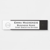 Officeロゴビジネスぶら下がったのドアの署名名プレート サインプレート (正面)