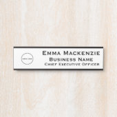 Officeロゴビジネスぶら下がったのドアの署名名プレート サインプレート (正面)