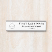 Officeロゴビジネスぶら下がったのドアの署名名プレート サインプレート (正面)