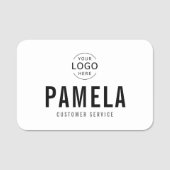 Officeロゴ従業員スタッフ 名札 (正面)