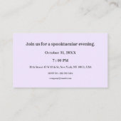 Office不気味ハローウィンパーティの要点 名刺 (裏面)