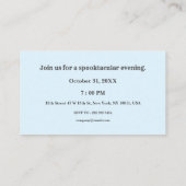 Office不気味ハローウィンパーティの要点 名刺 (裏面)