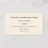 Office不気味ハローウィンパーティの要点 名刺 (裏面)