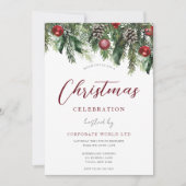 Office企業のパーティーお祝い 招待状 (正面)