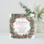 Office企業のパーティーお祝い 招待状 (スタンド正面)