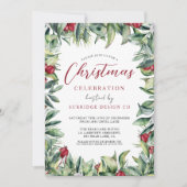 Office企業のパーティーお祝い 招待状 (正面)