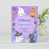 Office企業のビジネスハローウィンパーティカスタム 招待状 (スタンド正面)