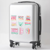 Office作業おもしろいシールのパック感動的 シール (スーツケース)