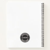 Office従業員のビジネスロゴの追加カスタム方法 ノートブック (裏面)