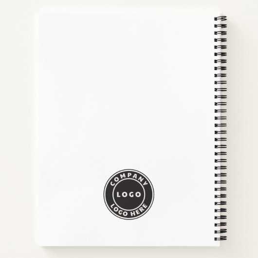 Office従業員のビジネスロゴの追加カスタム方法 ノートブック (裏面)
