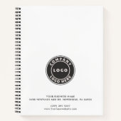 Office従業員のビジネスロゴの追加カスタム方法 ノートブック (正面)