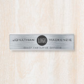 Office用のロゴシルバードアシンボルや象徴の追加 サインプレート (正面)