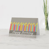 Office誕生日カード(ろうそく) カード (正面)