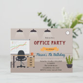 Office誕生日テーマ招待状 招待状 (スタンド正面)