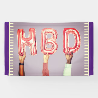 Office誕生日 横断幕