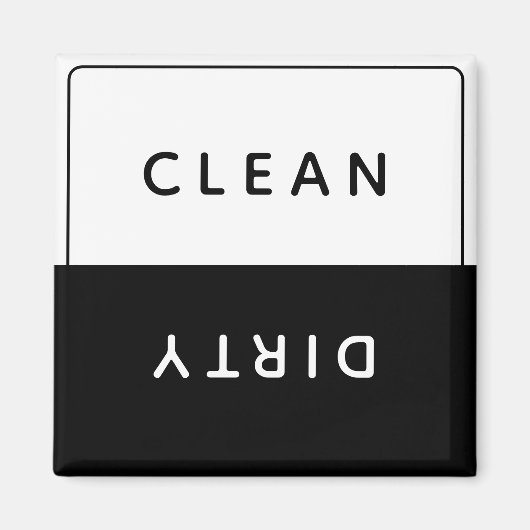 Office食洗機Noticeクリーン&ダーティマグネット マグネット (正面)