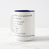 Office、おもしろいパスワードなし ツートーンマグカップ (正面左)