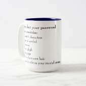 Office、おもしろいパスワードなし ツートーンマグカップ (正面左)