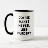Office おもしろい Coffeeが私を殺し感じてギャグを減らす マグカップ (左)
