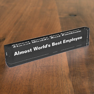 Office おもしろい Desk Accessory デスクネームプレート